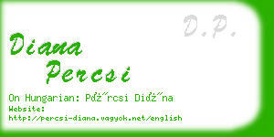 diana percsi business card